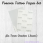 Mobile Preview: Forever Tattoo Paper Set für Tonerdrucker DIN A4